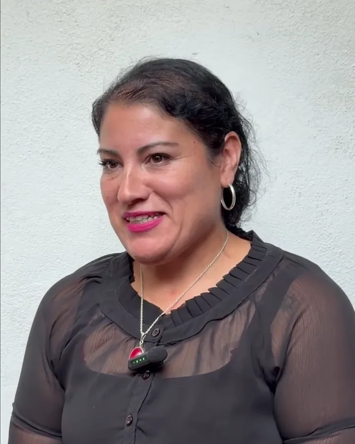 Erika Olmedo en su entrevista para Red Maple